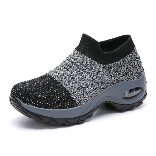 Chaussures Chaussures De Marche Coussin D'air En Maille Pour Femmesbaskets Enfilerà Plateformedécontractéesà La Modeété2020