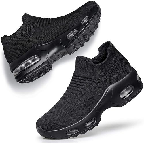 Chaussures Chaussures De Marche Coussin D'air En Maille Pour Femmesbaskets Enfilerà Plateformedécontractéesà La Modeété2020