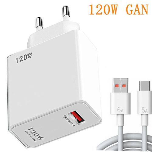 120W Gan USB charge rapide 3.0 4.0 5.0 chargeur USB pour iPhone 14