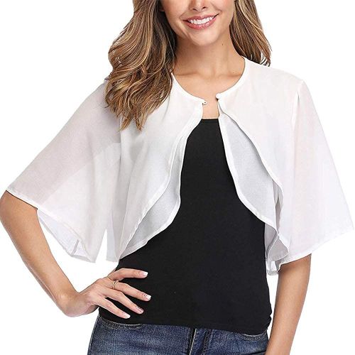 Femmes En Mousseline De Soie Cardigan L¿¿Ger Veste Courte ¿¿L¿¿Gante ¿¿T¿¿ Bush ¿¿Paule Veste Transparente