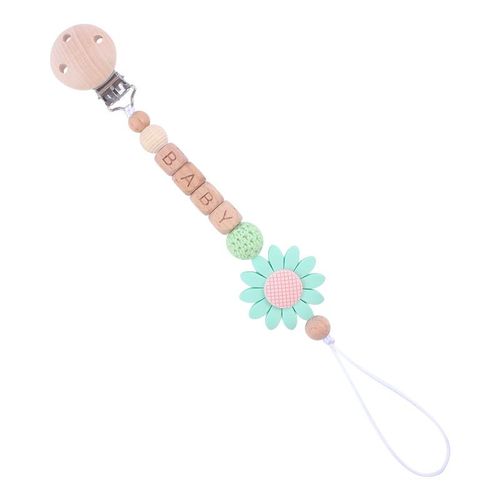 Jowood-Attache-Tétine En Silicone Avec Nom Pour Bébé,Anneau De Dentition En Forme De Tournesol,Jouet À Mâcher - Type No.5