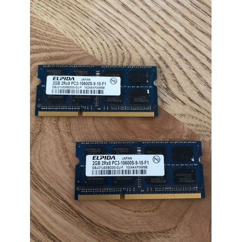 2 x 2GB 2Rx8 PC3 10600S 1333MHz