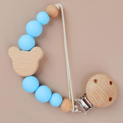 Réinitialisation De Sucette Pour Bébé,Nom,Souvenir De Bébé,Cadeau,Fournitures De Bébé En Bois,Cadeau Pour Mère,2023 - Type Pacifier Chain #J2