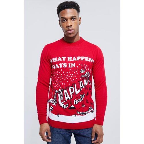 Pull de discount noel homme rouge