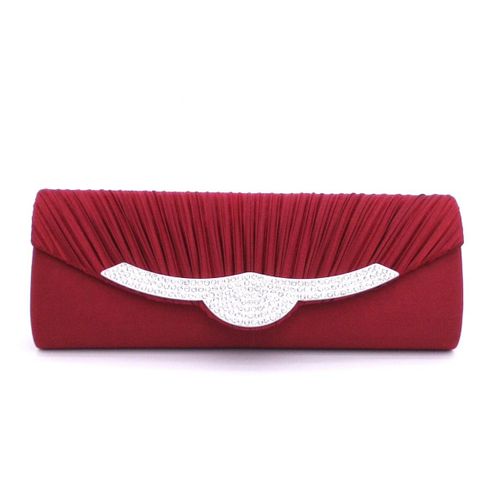 Caractéristiques strass dinner Pack Silk face Ladies hand holding Bag Annual Meeting dinner Pack rouge