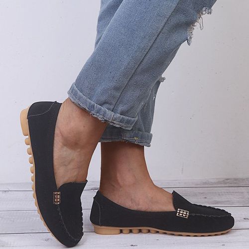 Chaussures Mocassins Plats Décontractés En Denim Pour Femmechaussures De Grande Tailleprintempsautomne