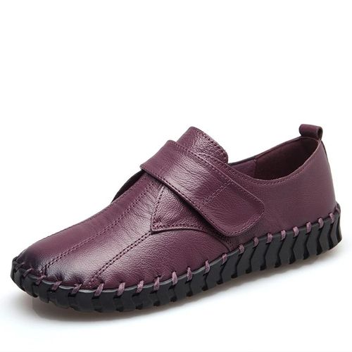 Mocassins Plats En Cuir Véritable Pour Femmes,Boucle À Crochet,Chaussures Orth4wd Pour Femmes,Grande Taille 42,Mocassins Bleus Pour Dames,Chaussures D'automne