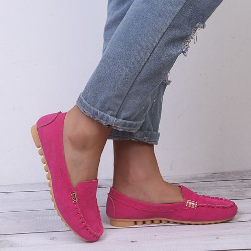 Chaussures Mocassins Plats Décontractés En Denim Pour Femmechaussures De Grande Tailleprintempsautomne