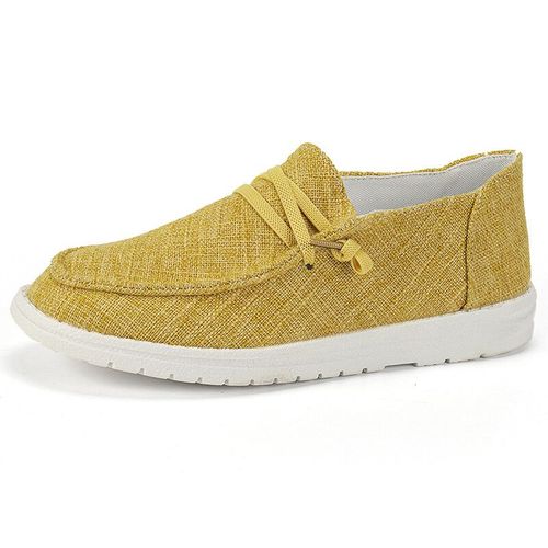 Chaussures Plates Peu Profondes En Toile Rose Pour Femmes,Mocassins Légers À Enfiler,Semelle Souple,Grande Taille 43,Chaussures Décontractées Coordonnantes Pour Dames,2023