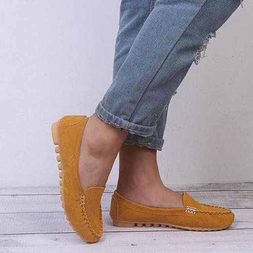 Mocassins Plats Décontractés En Denim Pour Femme,Chaussures De Grande Taille,Printemps-Automne