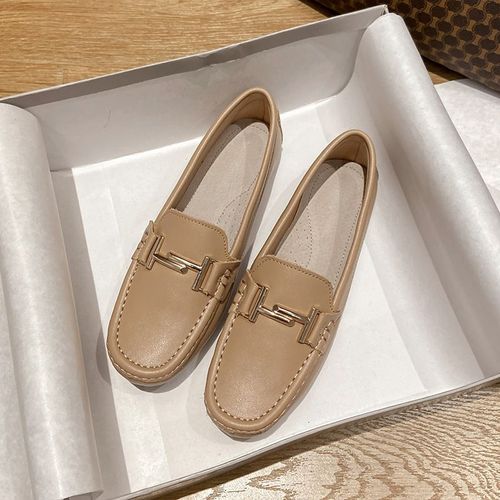 Chaussures Chaussures Oxford En Cuir Véritable Pour Femmesmocassins En Cuir De Cercle Respirantchaussures De Travail De Luxe