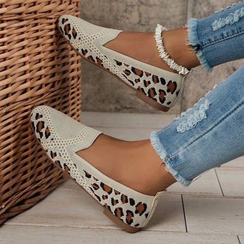 Ballerines Carrées En Maille Pour Femmes,Baskets Respirantes,Mocassins À Enfiler,Taille 43,Printemps,Automne,2024