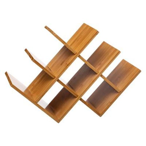 Porte-Bouteilles 8 Cases "Bambou" 46cm Naturel