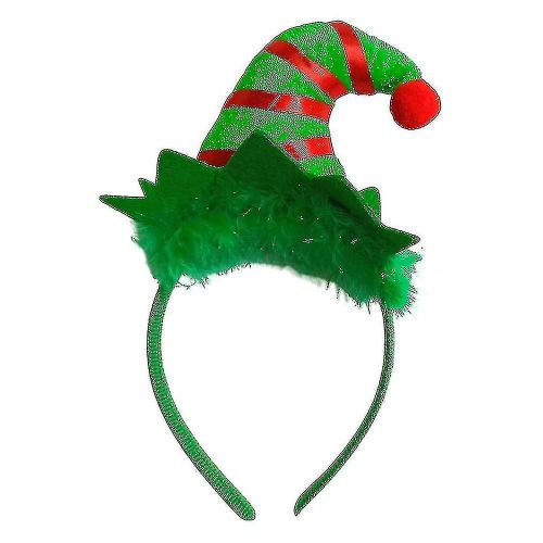 1pc Bandeau De Noël Hairband Creative Christmas Hat Bandeau Avec Villus Head Hoop Headwear Noël Navidad Party Kids Gift B