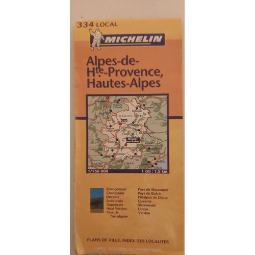 Carte Ign 334 Local Alpes De Hte Provence ,Hautes Alpes