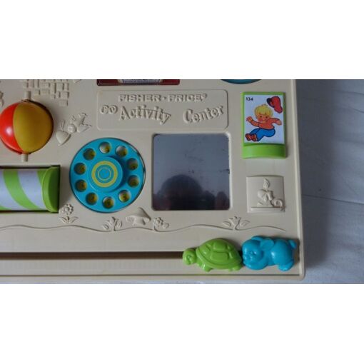 Tableau D'éveil Fisher-Price Vintage - Centre D'activités Bébé 1-2 Ans - Occasion En Plastique
