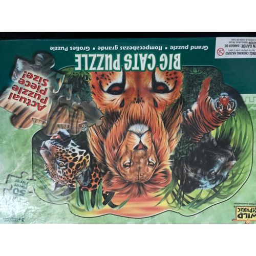 Big Cats Puzzle - 50 Pieces - Wild Republic - 2005 - 3 Ans +