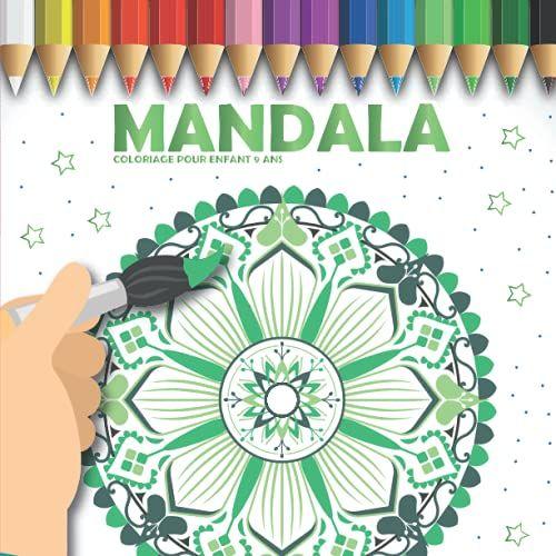 Coloriage Mandala Enfant 7 Ans: 40 Jolies Dessin De Mandalas À Colorier  Pour Enfant, garcon et fille ( Mandala Fleurs, Mandala Indien,.), cahier  coloriage mandala enfant 7 ans, anti stress mandala