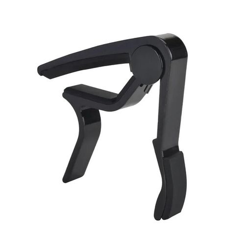Jecapos-Trigger Metal Clamp,Electric,Acoustic,Jecapo,Bass,Violin,Ukulele,Capotrrechargeable,Single Handhand Tune,3 Colors - Type Black