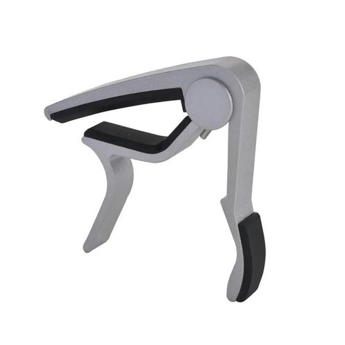 Jecapos-Trigger Metal Clamp,Electric,Acoustic,Jecapo,Bass,Violin,Ukulele,Capotrrechargeable,Single Handhand Tune,3 Colors - Type Silver