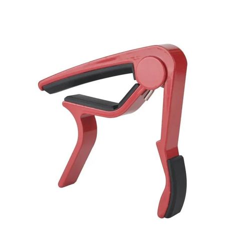 Jecapos-Trigger Metal Clamp,Electric,Acoustic,Jecapo,Bass,Violin,Ukulele,Capotrrechargeable,Single Handhand Tune,3 Colors - Type Red