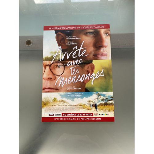 Dossier De Presse "Arrête Avec Tes Mensonges" Avec Victor Belmondo & Guillaume De Tonquédec (2023)