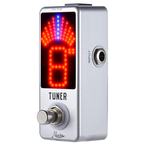 Mini Pédale Tuner Dnomatic Tjebass,Instrument De Musique,Affichage Led,Véritable Bypass,Accessoires Pour Salariés