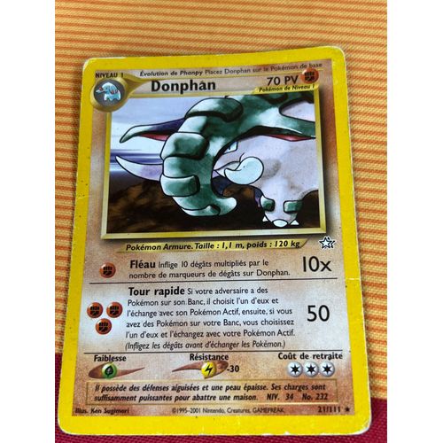 Carte Pokemon Donphan 21/111