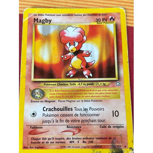 Carte Pokemon Magby 33/111
