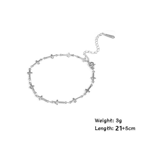 Bracelet De Cheville Croix En Acier Doré Pour Femme,Pendentif Égyptien,Rinçage Des Jambes Et Des Pieds,Bracelet De Cheville,Cadeau De Bijoux De Plage,Document De Jésus,Compétitivité
