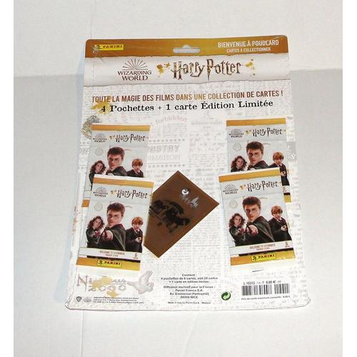 Cartes A Collectionner Harry Potter 25 Cartes Wizarding World 4 Pochettes De 6 Et 1 Edition Limitee Panini