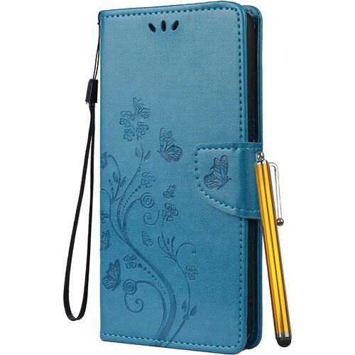 Housse Coque Pour Google Pixel 6a, Etui Housse Pour Google Pixel 6a Coque En Cuir Portefeuille Pochette Avec Fentes Pour Cartes Protecteur Silicone Souple Cover Pour Google Pixel 6a, Bleu