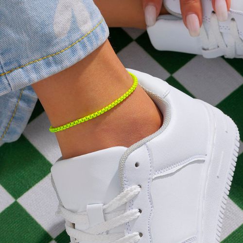 Bracelet De Cheville En Chaîne De Fer Réglable Pour Femmes,9 Couleurs Uniques,Bijoux De Plage D'été,Mince,Pieds Nus,Y2k