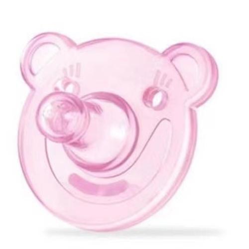 Tewindsor-Sucette Ronde En Silicone Pour Bébé,Cadeau Parfait Pour,Sans Bisphénol,Jo0-3 Ans - Type B Bear Pink