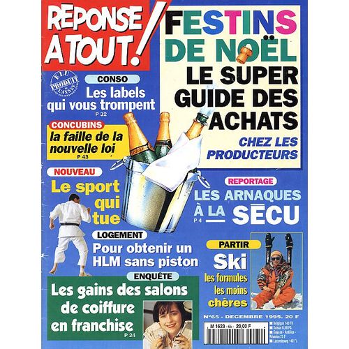 Réponse À Tout ! N° 65 : Festins De Noel, Le Super Guide Des Achats