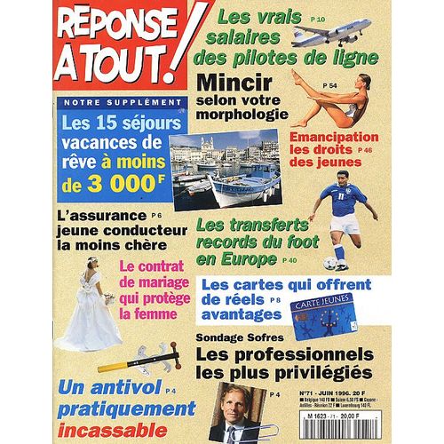Réponse À Tout ! N° 71 : Les Vrais Salaires Des Pilotes De Ligne