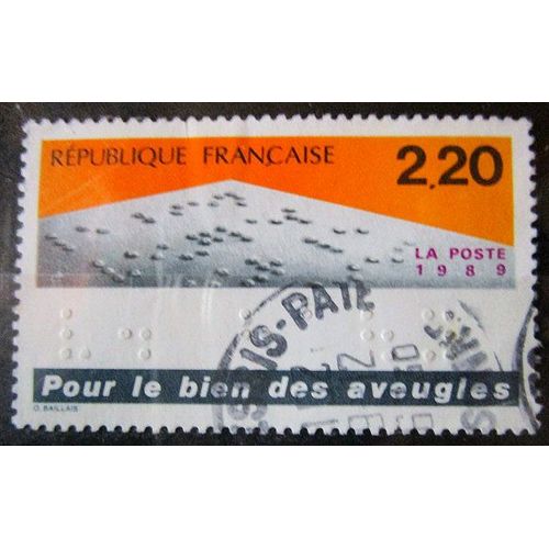 1989. F2562: Texte En Braille.