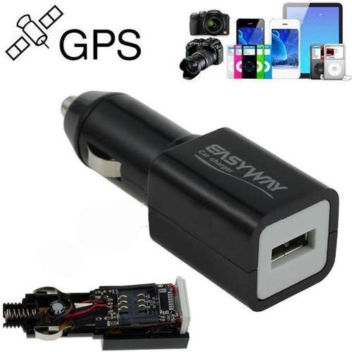 Mini Traceur GPS, gsm gprs tracker espion prise allume cigare chargeur usb  voiture portable carte sim locator temps reel adaptateur