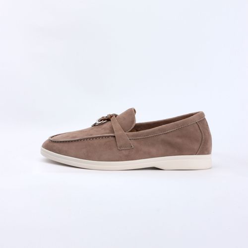Chaussures Mocassins En Cuir Suédé Pour Femmechaussures Plates De Stylistemode Décontractéependentif En Métalhaute Qualitéconfortable