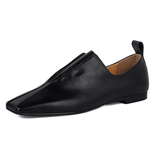 Chaussures Taoffenmocassins En Cuir Group Pour Femmepeau De Moutonmode Plisséebureaudamepiosans Lacetdouxparesseuxcarré