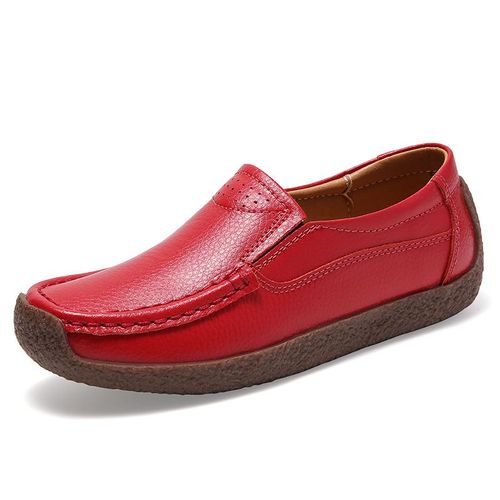 Chaussures Chaussures Décontractées En Cuir Véritable Pour Femmesbaskets De Loisirsmocassins Enfilermocassins Souples Pour Femmesmarque De Luxe