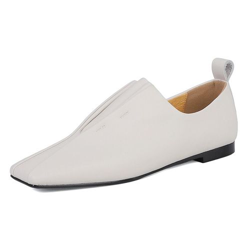 Chaussures Taoffenmocassins En Cuir Group Pour Femmepeau De Moutonmode Plisséebureaudamepiosans Lacetdouxparesseuxcarré