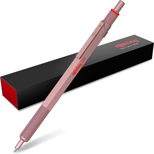 Rotring Stylo À Bille Rétractable 600, Or Rose