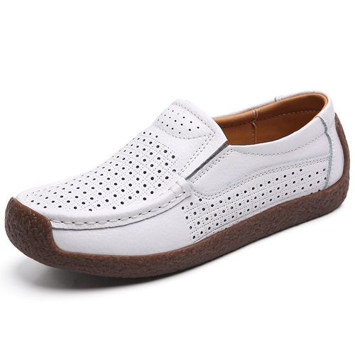 Chaussures Chaussures Décontractées En Cuir Véritable Pour Femmesbaskets De Loisirsmocassins Enfilermocassins Souples Pour Femmesmarque De Luxe
