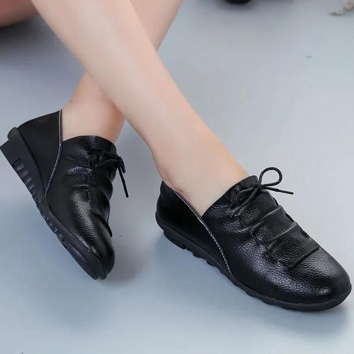 Chaussures Comemoremocassins En Cuir Enfiler Pour Femmesballerineschaussures De Séparés Euseschaussures De Sportvertnoirmode Féminine