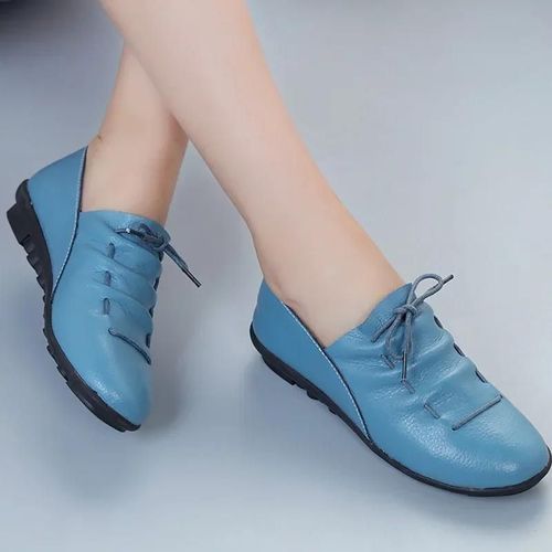 Chaussures Comemoremocassins En Cuir Enfiler Pour Femmesballerineschaussures De Séparés Euseschaussures De Sportvertnoirmode Féminine