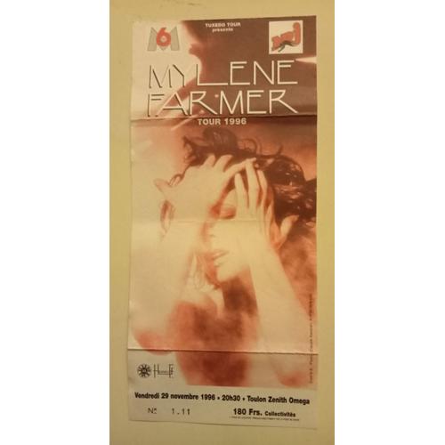 Mylène Farmer - Tour 1996 ( Ticket Concert )