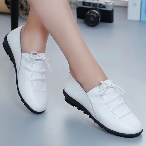 Chaussures Comemoremocassins En Cuir Enfiler Pour Femmesballerineschaussures De Séparés Euseschaussures De Sportvertnoirmode Féminine