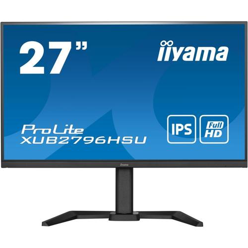 iiyama ProLite XUB2796HSU-B5 - Écran LED - 27" - 1920 x 1080 Full HD (1080p) @ 75 Hz - IPS - 250 cd/m² - 1000:1 - 1 ms - HDMI, DisplayPort - haut-parleurs - noir mat