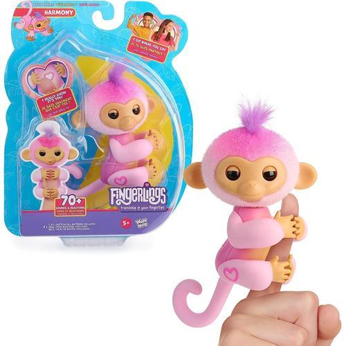 Fingerlings Interactive Baby Monkey Pink Harmony